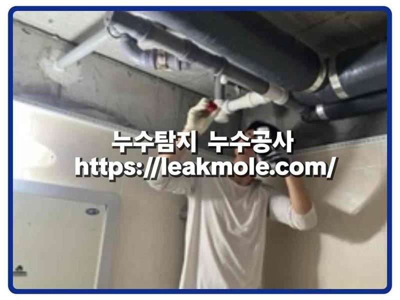 누수탐지 현장 작업 사진 2